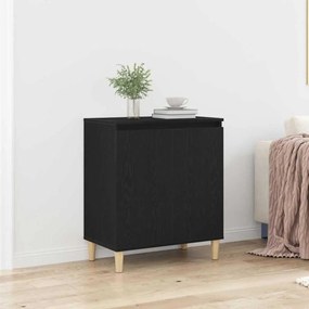 vidaXL Μπουφές Μαύρος Δρυς 60x35x70 εκ, Επεξεργασμένο Ξύλο