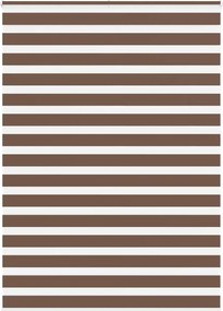 vidaXL Ζέβρα τυφλή Καφέ Πλάτος υφάσματος 155,9 εκ. Πολυεστέρας