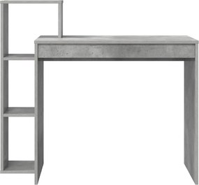 vidaXL Γραφείο Σκυρόδεμα Γκρι 100 x 40 x 90 cm Επεξεργασμένο ξύλο