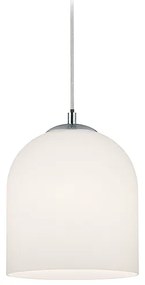 Κλασικό Κρεμαστό Φωτιστικό Μονόφωτο με Ντουί E14 σε Λευκό Χρώμα Trio Lighting 73520101