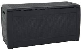 vidaXL Μπαούλο Αποθήκευσης Κήπου Ανθρακί 119x48x60 εκ. απο Πολυπ/λένιο