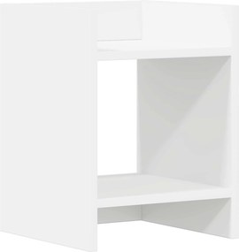 vidaXL Βάση φυτών 2 τεμ. Λευκό 30 x 30 x 40 cm Επεξεργασμένο Ξύλο