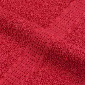 vidaXL Πετσέτες FROGN 4 τεμ. Κόκκινες 100x200 εκ. 360 γρ./μ²