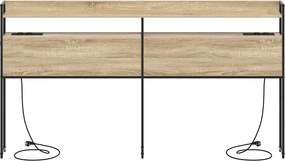 vidaXL Κεφαλάρι Αποθήκης με ράφι Sonoma Δρυς 98 cm Επεξεργασμένο ξύλο