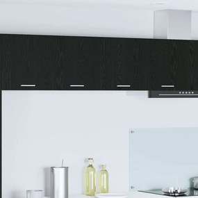 vidaXL Κρεμαστό ντουλάπι Μαύρη Οξυά 80 x 31 x 40 εκ Επεξεργασμένο ξύλο