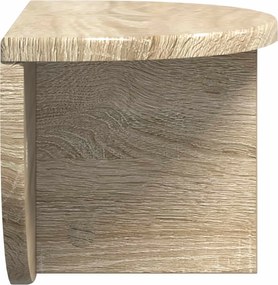 vidaXL Ράφι Τοίχου Επιτοίχιο 2 pcs Δρύς Sonoma 38 x 19 x 19 εκ