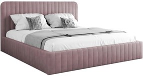 Επενδυμένο κρεβάτι Caniko-Roz-140 x 200 εκ.