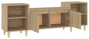 vidaXL Έπιπλο Τηλεόρασης Sonoma Δρυς 160x35x55 εκ. Επεξ. Ξύλο