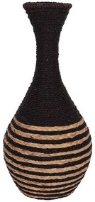 Βάζο Nubia 031702 24x24x54cm Natural-Black Σχοινί,Μέταλλο