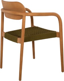 ΠΟΛΥΘΡΟΝΑ OSLO HM9636.05 ΞΥΛΟ TEAK ΦΥΣΙΚΟ & ΣΧΟΙΝΙ--B’ΔΙΑΛΟΓΗΣ 55x54x80Yεκ.