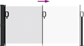 vidaXL Σκίαστρο Πλαϊνό Συρόμενο Λευκό 100 x 500 εκ.