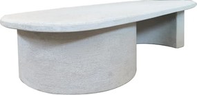Τραπέζι σαλονιού Verven pakoworld mdf λευκό 120x60x32εκ