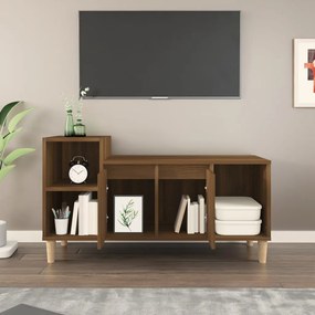 vidaXL Έπιπλο Τηλεόρασης Καφέ Δρυς 100x35x55 εκ. Επεξεργασμένο Ξύλο