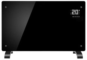 Σόμπα Convector Elite WGPHD-22, 2200W, Γυάλινο πάνελ, 50 C, Wi-Fi, Χρονοδιακόπτης, Οθόνη LED, Μαύρο