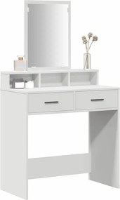 vidaXL Τραπέζι περιποίησης Λευκό 79 x 41 x 140 εκ. Επεξεργασμένο Ξύλο