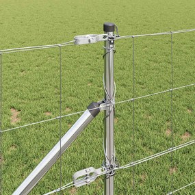 vidaXL Συρματόπλεγμα με ακίδες 100 x 0,8 μ Ασημί Δίχτυ