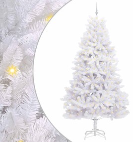 vidaXL Τεχνητό Χριστουγεννιάτικο Δέντρο με Άξονα με βάση Λευκό 270 cm