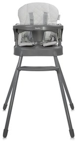 Καρεκλάκι φαγητού Siesta 3in1 Grey Leather 10100532506 Lorelli