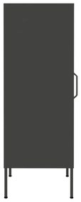 Ντουλάπι Αποθήκευσης Ανθρακί 42,5x35x101,5 εκ. από Ατσάλι - Ανθρακί