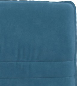 vidaXL Καρέκλα Τραπεζαρίας Μπλε Βελούδινη