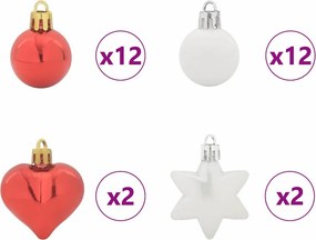 vidaXL Σετ Χριστουγεννιάτικων Στρογγυλών Μπαλίτσων 40 τμχ.