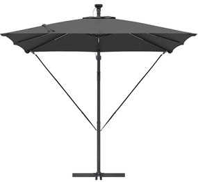 vidaXL Ομπρέλα Cantilever Banana Ανθρακί 249 x 249 x 250 εκ.