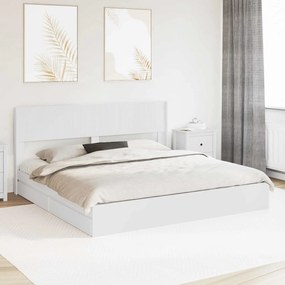 vidaXL Καλάθι με αποθήκη και κεφαλάρι Λευκό 180 x 200 cm