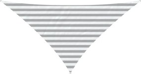 vidaXL Πανί σκιάς Ανοιχτό Γκρι και Λευκό 2,5 x 2,5 x 3,5 m