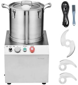 VEVOR Food Processor &amp; Vegetable Chopper 15L Food-Grade Stainless Steel Blender