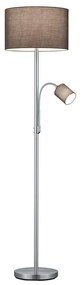 Φωτιστικό Δαπέδου Hotel 170x40cm Nickel Mat-Grey 403900211 Trio Lighting Metal, Fabric