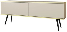 Lh-homefurniture Έπιπλο τηλεόρασης ORO  Μπεζ 135x53x32cm P_ORO_STV_Bz+BL