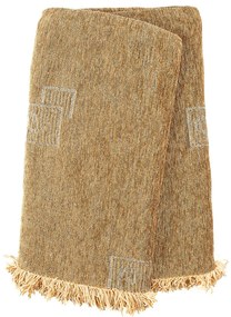 Ριχτάρι Σενίλ Ζακάρ Box Beige Μονοθέσιο