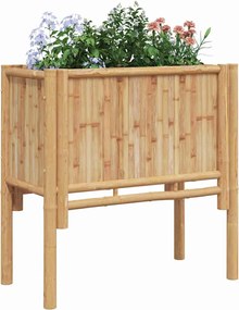 vidaXL Ανεβασμένο Κρεβάτι Καφέ 70 x 35 x 70 εκ. Μπαμπού