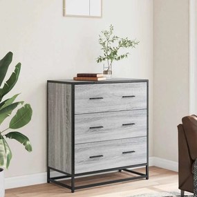 vidaXL Sideboard Grey Sonoma Κατασκευασμένο ξύλο και μέταλλο