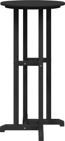 vidaXL Τραπέζι μπαρ Μαύρο 55 x 55 x 107 cm Πολυαιθυλένιο