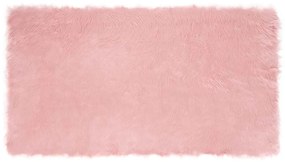 vidaXL Ψεύτικο Δέρμα Προβάτου Χαλί Tafalla Ροζ 60 x 110 cm Πολυεστέρας