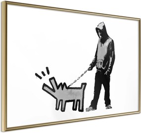 Αφίσα - Banksy: Choose Your Weapon - 30x20 - Χρυσό - Χωρίς πασπαρτού