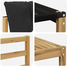 vidaXL Σειρά Καναπέ Εξωτερικού 8 pcs Λευκό και μαύρο
