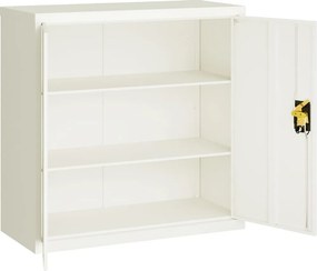 vidaXL Αρχειοθήκη Λευκή 90 x 40 x 90 εκ. από Ατσάλι