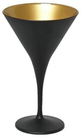Ποτήρι Martini Κωνικό Maya Mat Σετ 6 τμχ  Rab103K6 5Χ17 5cm Black-Gold Espiel Γυαλί