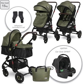 BABY STROLLER ALBA PREMIUM LODEN GREEN+ADAPTERS