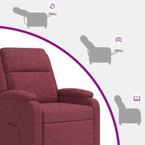 vidaXL Αναπαυτική Καρέκλα Κόκκινο Ύφασμα