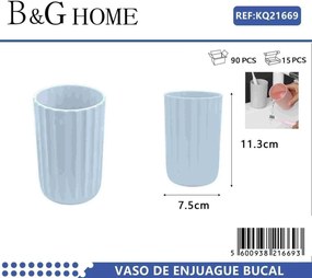Θήκες οδοντόβουρτσας πλαστικές σε σετ 5Χ - Light Blue - 21669