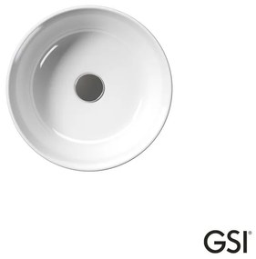 GSI Kube-X Επικαθήμενος Νιπτήρας Πορσελάνης Φ40 White