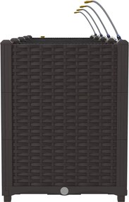 vidaXL Γλάστρα Κήπου 4 pcs Καφέ Ατσάλι