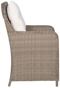 vidaXL Σετ Τραπεζαρίας Κήπου 3 Τεμαχίων Καφέ