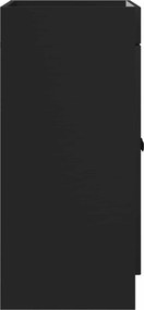 vidaXL Ντουλάπι κάτω από τον νιπτήρα Μαύρο 56 x 37,5 x 81 εκ
