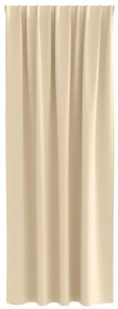 vidaXL Κουρτίνες με κουρτίνες 2 pcs Κρεμ 225 x 140 εκ. Πολυεστέρας