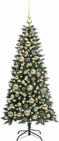 vidaXL Τεχνητό Χριστουγεννιάτικο Δέντρο με 150 LED Πράσινο 120 cm