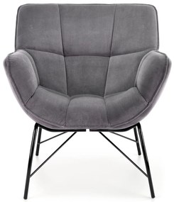 BELTON leisure chair color: grey